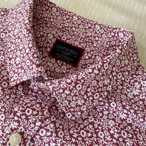 🌸 EUC UNTUCKit Performance Short-Sleeve Chaddsford Shirt :: Floral :: XL 🌸